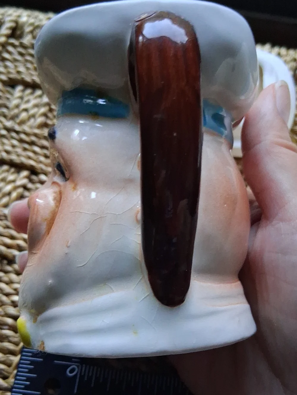 Mid-century Vintage Arnart Japan Ceramic Chef Creamer & Sugar Bowl Set.